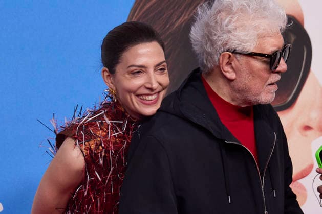 March 19, 2026, Madrid, Madrid, Spain: LEONARDO SBARAGLIA, BoÂRBARA LENNIE AND PEDRO ALMODOVAR attend the Amarga Navidad (Bitter Christmas) premiere Madrid Spain  - ZUMAc260 20260319_zep_c260_024 Copyright: xMikexChicorrox