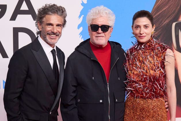 March 19, 2026, Madrid, Madrid, Spain: LEONARDO SBARAGLIA, BoÂRBARA LENNIE AND PEDRO ALMODOVAR attend the Amarga Navidad (Bitter Christmas) premiere Madrid Spain - ZUMAc260 20260319_zep_c260_027 Copyright: xMikexChicorrox