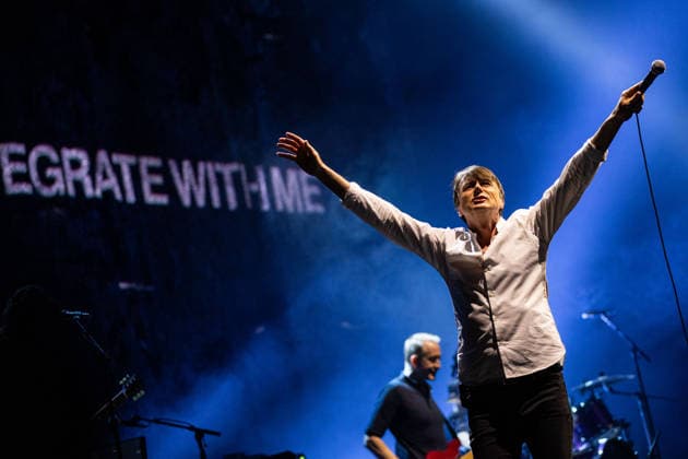 March 19, 2026, Porto, Portugal: Brett Anderson, British vocalist of Suede, performs live during the band™s Antidepressants: Dancing with the Europeans tour at Super Bock Arena Pavilhao Rosa Mota. Porto Portugal - ZUMAs197 20260319_aaa_s197_117 Copyright: xDiogoxBaptistax