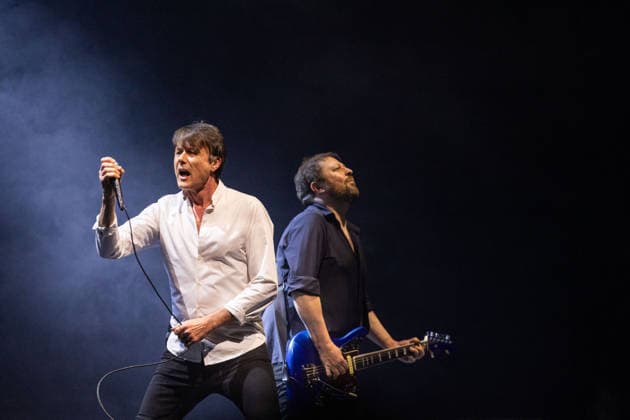 March 19, 2026, Porto, Portugal: Brett Anderson, British vocalist of Suede, performs live during the band™s Antidepressants: Dancing with the Europeans tour at Super Bock Arena Pavilhao Rosa Mota. Porto Portugal  - ZUMAs197 20260319_aaa_s197_127 Copyright: xDiogoxBaptistax