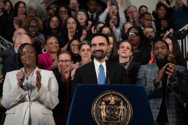 March 19, 2026, New York, United States: New York City Mayor Zohran Mamdani appoints Renita Francois as Deputy Mayor for Community Safety during a press conference at City Hall on Thursday, March 19, 2026 in New York, New York. New York United States - ZUMAs197 20260319_aaa_s197_414 Copyright: xDerekxFrenchx