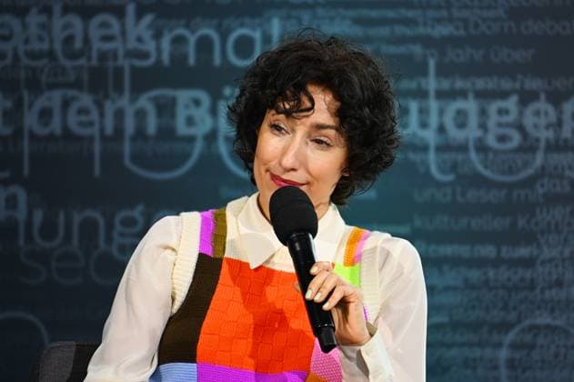 Leipzig Book Fair, Book Fair Leipzig, Saxony from 19 03 to 22 03 2026 First day of the fair Vivian Perkovic, TV presenter of 3sat Kulturzeit in Talk