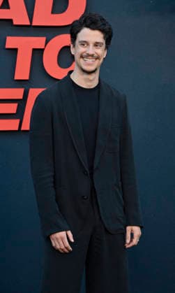 Cast member Adam DiMarco attends the premiere of Netflix s supernatural horror TV mini series Something Very Bad Is Going to Happen at the Egyptian Theatre in the Hollywood section of Los Angeles on Thursday, March 19, 2026. Storyline: A bride has a feeling that something horrifying will happen at her wedding Ñ and the closer to the altar she gets, the worse it becomes.  LAP2026031919 JIMxRUYMEN