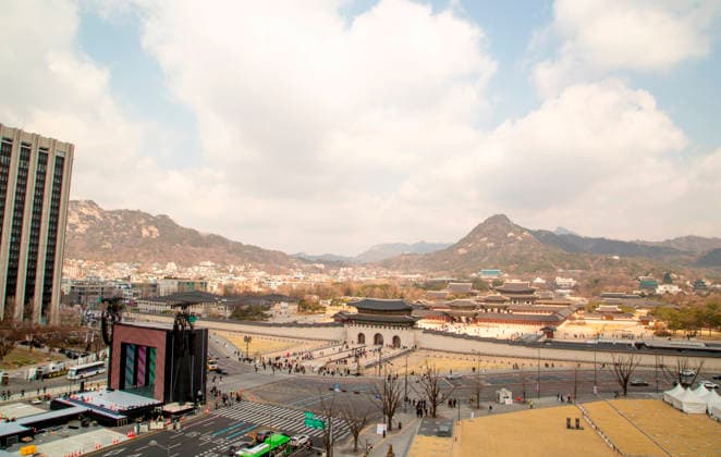BTS s upcoming comeback concert, Mar 20, 2026 : The stage for BTS s comeback concert in front of Gwanghwamun, the main gate of Gyeongbok Palace in central Seoul, South Korea. BTS s comeback concert will be held at Gwanghwamun Square on March 21, a day after the K-Pop boy band released its fifth full-length album, ARIRANG .  aflo_324180669
