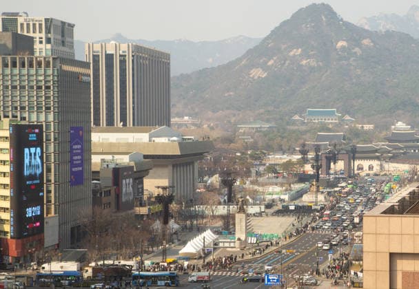 BTS s upcoming comeback concert, Mar 20, 2026 : The stage for BTS s comeback concert in front of Gwanghwamun, the main gate of Gyeongbok Palace in central Seoul, South Korea. BTS s comeback concert will be held at Gwanghwamun Square on March 21, a day after the K-Pop boy band released its fifth full-length album, ARIRANG .  aflo_324180823