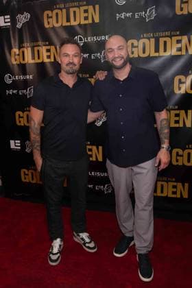 March 19, 2026, Los Angeles, California, USA: BRIAN AUSTIN GREEN and NICK LEISURE attends the Level 33 Entertainment Ã¢â‚¬oeGOLDENÃ¢â‚¬Â red carpet premiere on March 19, 2026 at the Laemmle Royal Theatre in Los Angeles, California. Los Angeles USA - ZUMAw213 20260319_zep_w213_001 Copyright: xDrewxBlyx