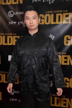 March 19, 2026, Los Angeles, California, USA: JUSTIN HE attends the Level 33 Entertainment Ã¢â‚¬oeGOLDENÃ¢â‚¬Â red carpet premiere on March 19, 2026 at the Laemmle Royal Theatre in Los Angeles, California. Los Angeles USA - ZUMAw213 20260319_zep_w213_004 Copyright: xDrewxBlyx