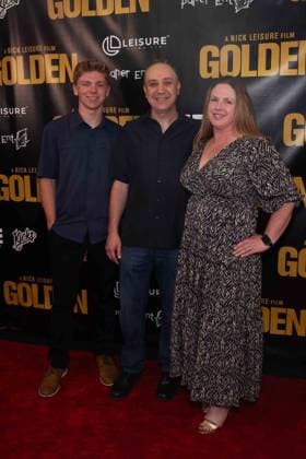March 19, 2026, Los Angeles, California, USA: ANTHONY SECONDO, ADAM SECONDO, KATE SECONDO attends the Level 33 Entertainment Ã¢â‚¬oeGOLDENÃ¢â‚¬Â red carpet premiere on March 19, 2026 at the Laemmle Royal Theatre in Los Angeles, California. Los Angeles USA - ZUMAw213 20260319_zep_w213_013 Copyright: xDrewxBlyx