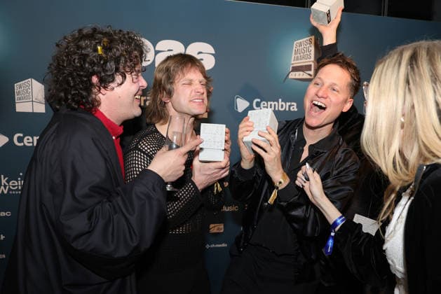 19 Swiss Music Awards 2026 Swiss rock pop band Hecht, winner in the categories Best Group, Best Live Act, Best Streaming Artist and Best Hit Presentation of the 19 Swiss Music Awards on 19 03 2026 at Hallenstadion Zurich Canton Zurich, Switzerland