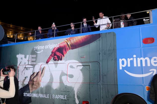 Karl Urban, Eric Kripke, Jack Quaid and cast at the world premiere of season 5 of the Amazon Prime Video series The Boys at Space Cinema Moderno Rome, 19 03 2026 Foto:xA.xM.xTinghinox xFuturexImagex boys_6302