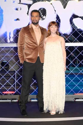 Nathan Mitchell and Valorie Curry at the world premiere of season 5 of the Amazon Prime Video series The Boys at Space Cinema Moderno Rome, 19 03 2026 Foto:xA.xM.xTinghinox xFuturexImagex boys_6464