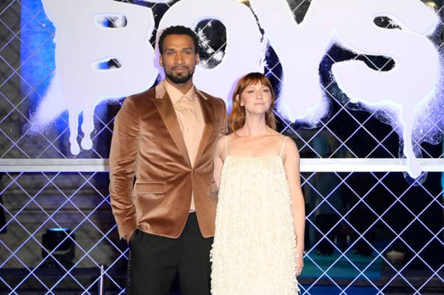 Nathan Mitchell and Valorie Curry at the world premiere of season 5 of the Amazon Prime Video series The Boys at Space Cinema Moderno Rome, 19 03 2026 Foto:xA.xM.xTinghinox xFuturexImagex boys_6465