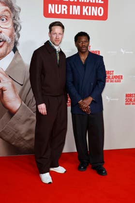 Bernd Christian Althoff and Akeem van Flodrop at the premiere of the movie Horst Schlämmer sucht das Glück at Lichtburg Essen, 19 03 2026 Foto:xT.xSchröerx xFuturexImagex schlaemmer_6398