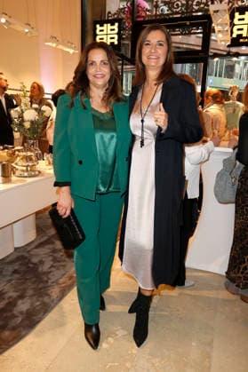 Rebecca Immanuel and Inka Schneider at the Riani store opening at Hohe Bleichen 17 Hamburg, 19 03 2026 Foto:xC.xTamckex xFuturexImagex riani_6330