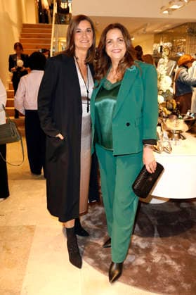 Inka Schneider and Rebecca Immanuel at the Riani store opening at Hohe Bleichen 17 Hamburg, 19 03 2026 Foto:xC.xTamckex xFuturexImagex riani_6332