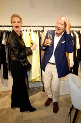 Grit Weiss with husband Jo Groebel at the Riani store opening at Hohe Bleichen 17 Hamburg, 19 03 2026 Foto:xC.xTamckex xFuturexImagex riani_6345