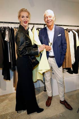 Grit Weiss with husband Jo Groebel at the Riani store opening at Hohe Bleichen 17 Hamburg, 19 03 2026 Foto:xC.xTamckex xFuturexImagex riani_6346