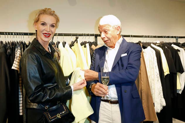 Grit Weiss with husband Jo Groebel at the Riani store opening at Hohe Bleichen 17 Hamburg, 19 03 2026 Foto:xC.xTamckex xFuturexImagex riani_6347