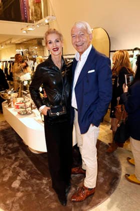 Grit Weiss with husband Jo Groebel at the Riani store opening at Hohe Bleichen 17 Hamburg, 19 03 2026 Foto:xC.xTamckex xFuturexImagex riani_6349