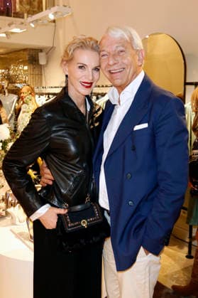 Grit Weiss with husband Jo Groebel at the Riani store opening at Hohe Bleichen 17 Hamburg, 19 03 2026 Foto:xC.xTamckex xFuturexImagex riani_6351