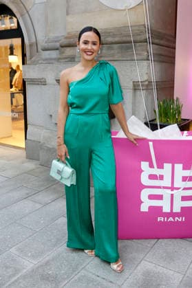 Laura Noltemeyer at the Riani store opening at Hohe Bleichen 17 Hamburg, 19 03 2026 Foto:xC.xTamckex xFuturexImagex riani_6358