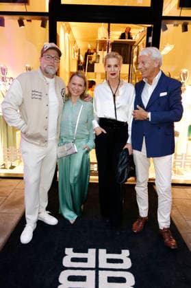 Brian Bojsen, Nova Meierhenrich, Grit Weiss and Jo Groebel at the Riani store opening at Hohe Bleichen 17 Hamburg, 19 03 2026 Foto:xC.xTamckex xFuturexImagex riani_6373