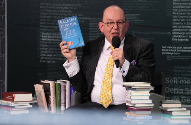 Buchmesse Leipzig GER, Leipzig,20260319, Buchmesse Leipzig, Messehalle , Denis Scheck, Best of druckfrisch, , presentation of new publications, is a translator and journalist on radio and television