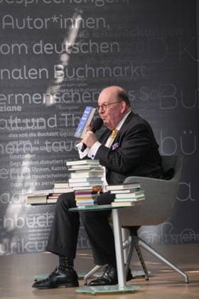 Buchmesse Leipzig GER, Leipzig,20260319, Buchmesse Leipzig, Messehalle , Denis Scheck, Best of druckfrisch, , presentation of new publications, is a translator and journalist on radio and television