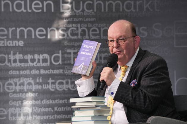 Buchmesse Leipzig GER, Leipzig,20260319, Buchmesse Leipzig, Messehalle , Denis Scheck, Best of druckfrisch, , Presentation of new publications, is a translator and journalist in radio and television,Maurice and Maralyn, by Sophie Elmhirst