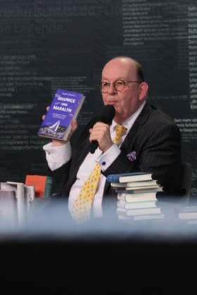 Buchmesse Leipzig GER, Leipzig,20260319, Buchmesse Leipzig, Messehalle , Denis Scheck, Best of druckfrisch, , Presentation of new publications, is a translator and journalist in radio and television,Maurice and Maralyn, by Sophie Elmhirst