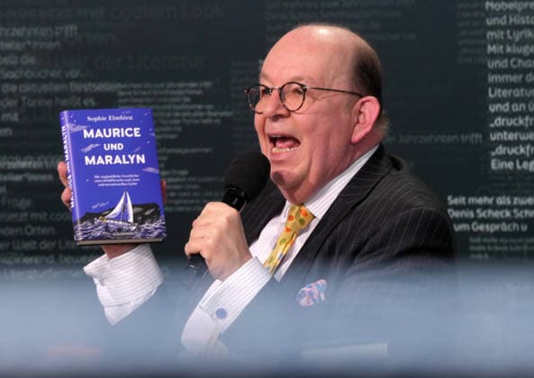 Buchmesse Leipzig GER, Leipzig,20260319, Buchmesse Leipzig, Messehalle , Denis Scheck, Best of druckfrisch, , Presentation of new publications, is a translator and journalist in radio and television,Maurice and Maralyn, by Sophie Elmhirst
