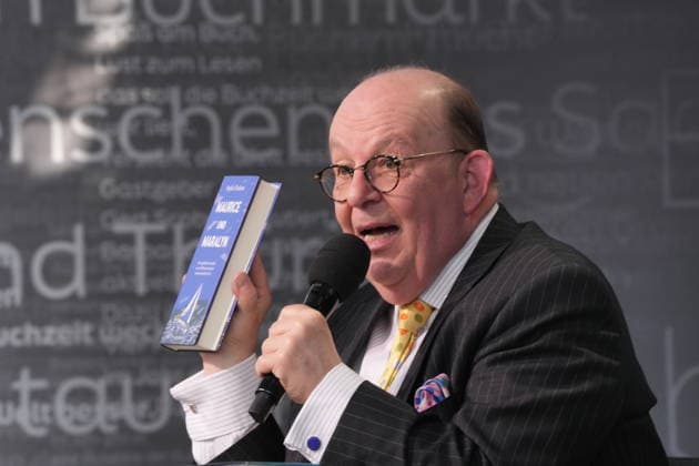 Buchmesse Leipzig GER, Leipzig,20260319, Buchmesse Leipzig, Messehalle , Denis Scheck, Best of druckfrisch, , Presentation of new publications, is a translator and journalist in radio and television,Maurice and Maralyn, by Sophie Elmhirst