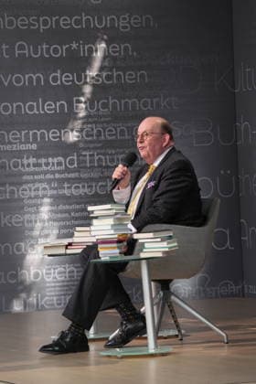 Buchmesse Leipzig GER, Leipzig,20260319, Buchmesse Leipzig, Messehalle , Denis Scheck, Best of druckfrisch, , presentation of new publications, is a translator and journalist on radio and television
