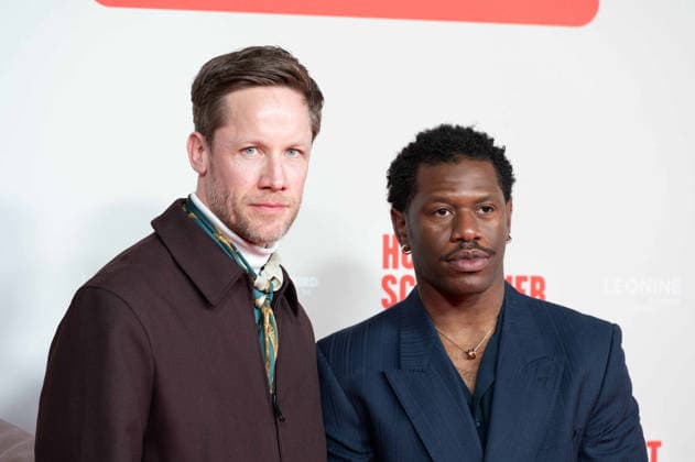 from left Nikolaus BENDA, actor, Akeem van FLODROP actor, red carpet, red carpet show, arrival, movie premiere HORST SCHLAEMMER SUCHT DAS GLUECK, Schlämmer, at the Lichtburg in Essen, 19 03 2026