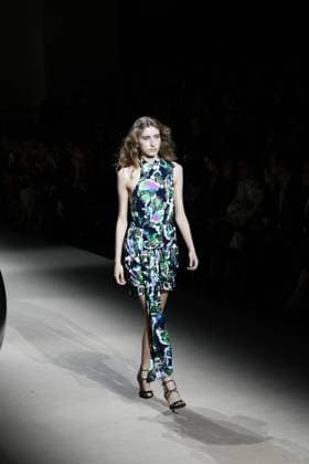 A model wears at collection runway a creation from Miguel Palacio during Pasarela Cibeles Mercedes-Benz Fashion Week Madrid 2026 in Madrid, on Friday, 20 March 2026. Cordon Press 