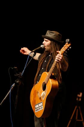 14 03 2026 Oberhausen Punk singer Dan Ganove gives a solo concert at Lito Palast Sterkrade
