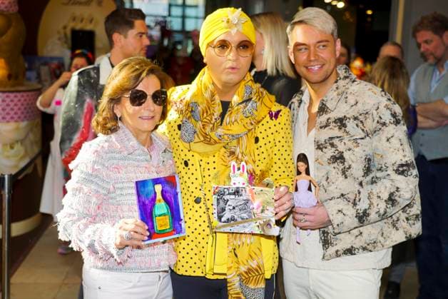 cntv Claudia Obert, Julian F M Stoeckel , Marcell Damaschke as guests at the Lind Goldhasen Easter Charity and celebration 20 years Europa Passage Thursday 19 03 2026 in Hamburg Hamburg Germany