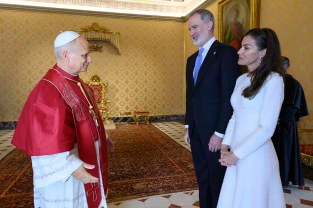 20-03-2026 Italy King Felipe and Queen Letizia during a meeting with Pope Leo XIV at Vatican City. Â  Copyright: xPPEx