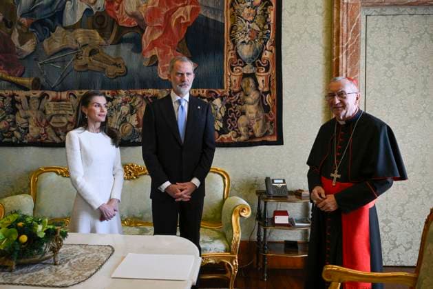 20-03-2026 Italy King Felipe and Queen Letizia during a meeting with Pope Leo XIV at Vatican City. Â  Copyright: xPPEx