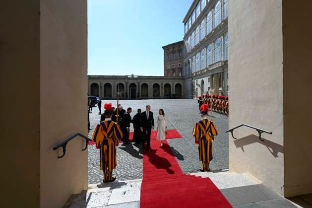 20-03-2026 Italy King Felipe and Queen Letizia during a meeting with Pope Leo XIV at Vatican City. Â  Copyright: xPPEx