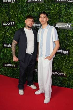 Premiere of Survivor Germany Phillip Burggraf and NERIS at the premiere of Survivor Germany SPORT1 on 19 03 2026 at the Cinenova cinema in Cologne Ehrenfeld Cologne CINENOVA Nordrhein Westfalen