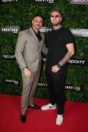 Premiere of Survivor Germany Giacomo Siciliano and Marcel Bock at the premiere of Survivor Germany SPORT1 on 19 03 2026 at the Cinenova cinema in Cologne Ehrenfeld Cologne CINENOVA Nordrhein Westfalen