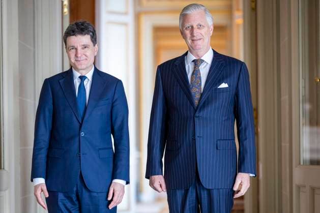 Nicusor Dan in audience with King Philippe LAEKEN, BELGIUM - MARCH 20 : His Majesty the King Philippe of Belgium receives in audience His Excellency Nicusor Dan, President of Romania, at Laeken Castle pictured on March 20, 2026 in Laeken, Belgium, 20-03-26 Laeken Belgium  Copyright: xXpix