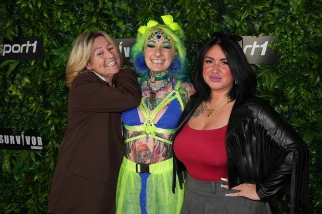 Premiere of Survivor Germany Annemie Herren, Sarah Sparklz and Nicki Pistola at the premiere of Survivor Germany SPORT1 on 19 03 2026 at the Cinenova cinema in Cologne Ehrenfeld Cologne CINENOVA Nordrhein Westfalen