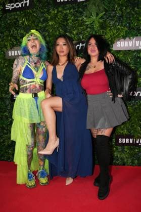 Premiere of Survivor Germany Sarah Sparklz, Jazzl Nguyen, Nicki Pistola at the premiere of Survivor Germany SPORT1 on 19 03 2026 at the Cinenova cinema in Cologne Ehrenfeld Cologne CINENOVA Nordrhein Westfalen