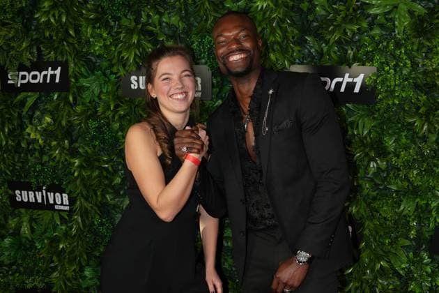 Premiere of Survivor Germany Jule Brenningmeyer and Collins Egege at the premiere of Survivor Germany SPORT1 on 19 03 2026 at the Cinenova cinema in Cologne Ehrenfeld Cologne CINENOVA Nordrhein Westfalen