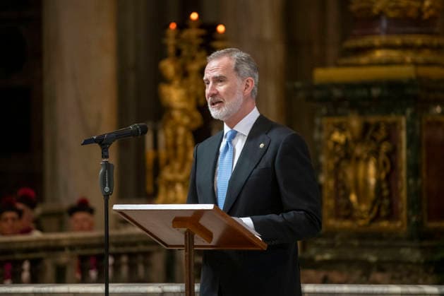 King Felipe VI takes possession as protocanon of the Papal Basilica of Santa Maria Maggiore King Felipe VI speaks during the ceremony of taking possession as protocanon of the Papal Basilica of Santa Maria Maggiore, on March 20, 2026, in Vatican City This papal basilica is linked to the Spanish Monarchy since the time of Charles I, although even before the Catholic Monarchs contributed financially to the beautification of the place 20 MARCH 2026 Galosi Vatican City Vatican City Spain  Copyright: xGalosix xxSpazianix xEuropaxPresx 7382957
