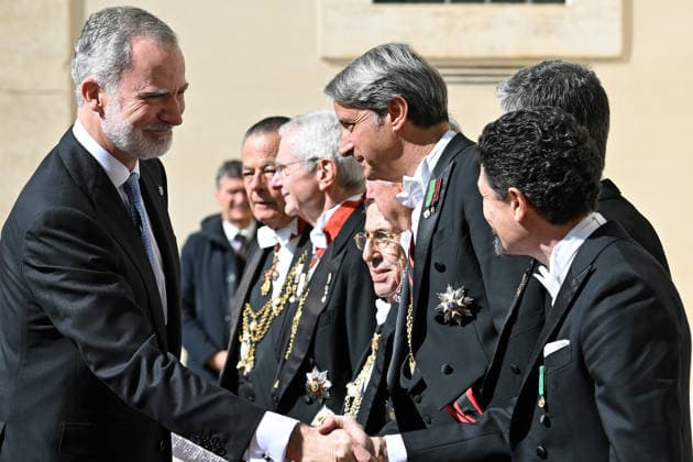 ITALY - KING FELIPE OF SPAIN AND QUEEN LETIZIA ARRIVE FOR A PRIVATE AUDIENCE WITH POPE LEO XIV AT SAN DAMASO COURTYARD IN THEVATICAN - 2026 3 20 Italy,Vatican,Rome 2026 3 20 King Felipe VI of Spain and Queen Letizia arrive for a private audience with Pope Leo XIV at San Damaso courtyard in The Vatican. EDITORIAL USE ONLY - NO BOOKS Copyright: xALESSIAxGIULIANIx