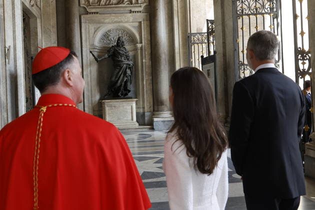 20-03-2026 Spain King Felipe and Queen Letizia attend the ceremony to assume the historic title of honorary protocanon of the Papal Basilica of Saint Mary Major (Basilica di Santa Maria Maggiore) in Rome, Italy. Â  Copyright: xPPEx