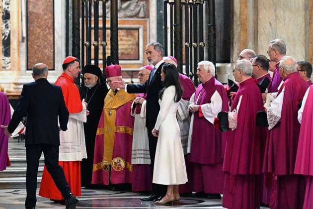 ITALY - KING FELIPE OF SPAIN AND QUEEN LETIZIA DURING A CEREMONY AT THE BASILICA OF ST MARY MAJOR WHERE KING FELIPE RECEIVED THE HONORARY TITLE OF PROTODEACON OF THE BASILICA - 2026 3 20 Italy,Vatican,Rome 2026 3 20 King Felipe VI of Spain and Queen Letizia during a ceremony at the Basilica of St. Mary Major where King Felipe received the honorary title of protodeacon of the Basilica. EDITORIAL USE ONLY - NO BOOKS Copyright: xPOOL CATHOLICPRESSPHOTOx